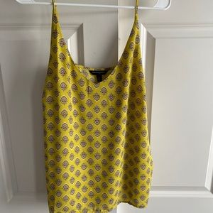 Yellow banana republic tank top